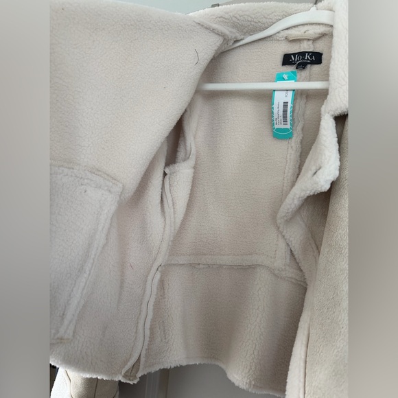 Mo-Ka Women's Cream Teddy Jacket - Picture 5 of 8